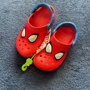 Boys Spider-Man Crocs - brand new never worn